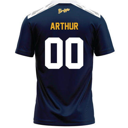 Canisius - NCAA Women's Lacrosse : Adriana Arthur - Navy Lacrosse Jersey -1