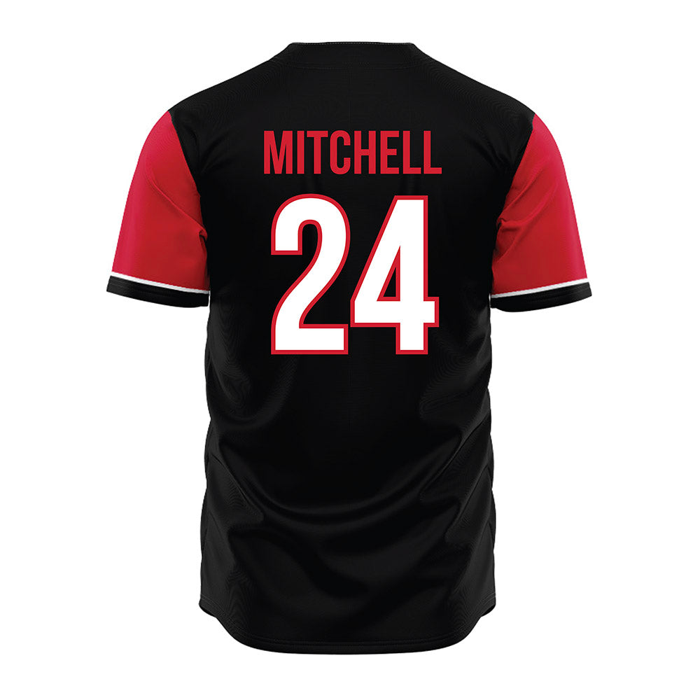 NC State - NCAA Baseball : Devin Mitchell - Black Jersey-1