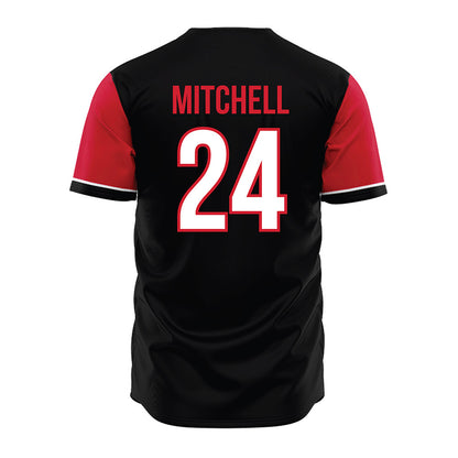 NC State - NCAA Baseball : Devin Mitchell - Black Jersey-1