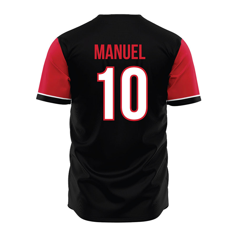 NC State - NCAA Baseball : Truitt Manuel - Black Jersey-1