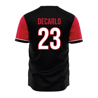 NC State - NCAA Baseball : Vincent DeCarlo - Black Jersey-1