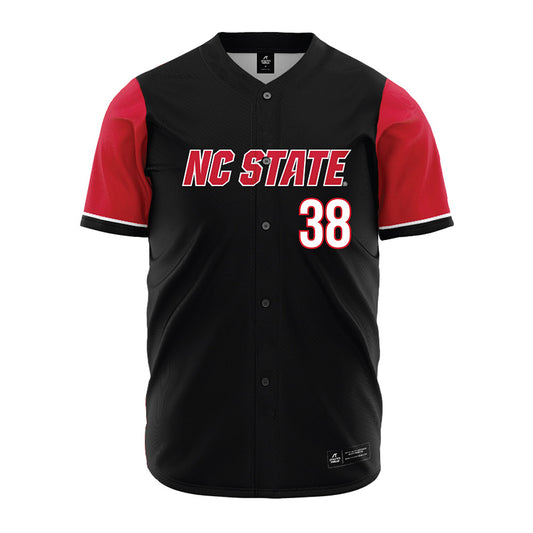 NC State - NCAA Baseball : Landon Carr - Black Jersey-0