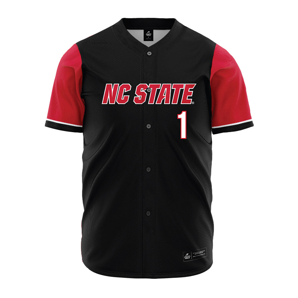 NC State - NCAA Baseball : Rett Johnson - Black Jersey-0