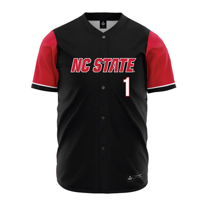 NC State - NCAA Baseball : Rett Johnson - Black Jersey-0