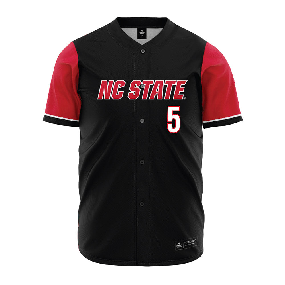 NC State - NCAA Baseball : Sherman Johnson - Black Jersey-0
