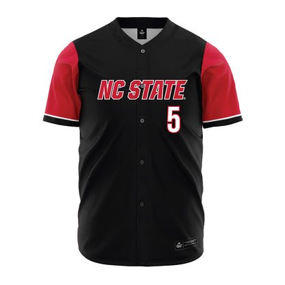 NC State - NCAA Baseball : Sherman Johnson - Black Jersey-0