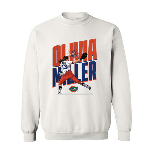 Florida - NCAA Softball : Olivia Miller - Individual Caricature Crewneck Sweatshirt