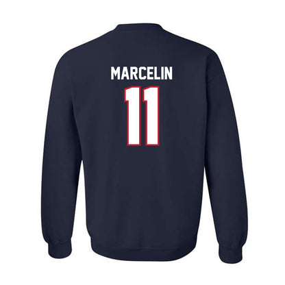 FAU - NCAA Football : Gavench Marcelin - Classic Shersey Crewneck Sweatshirt-1