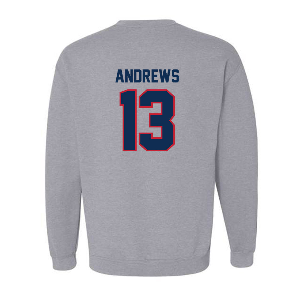 FAU - NCAA Baseball : Steven Andrews - Classic Shersey Crewneck Sweatshirt-1
