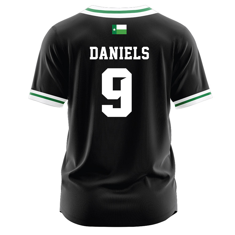North Texas - NCAA Softball : Eva Daniels - Black Jersey-1