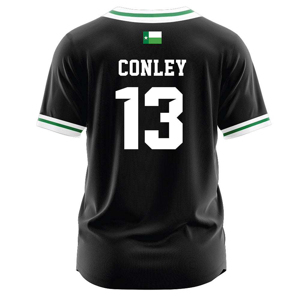 North Texas - NCAA Softball : Madison Conley - Black Jersey-1