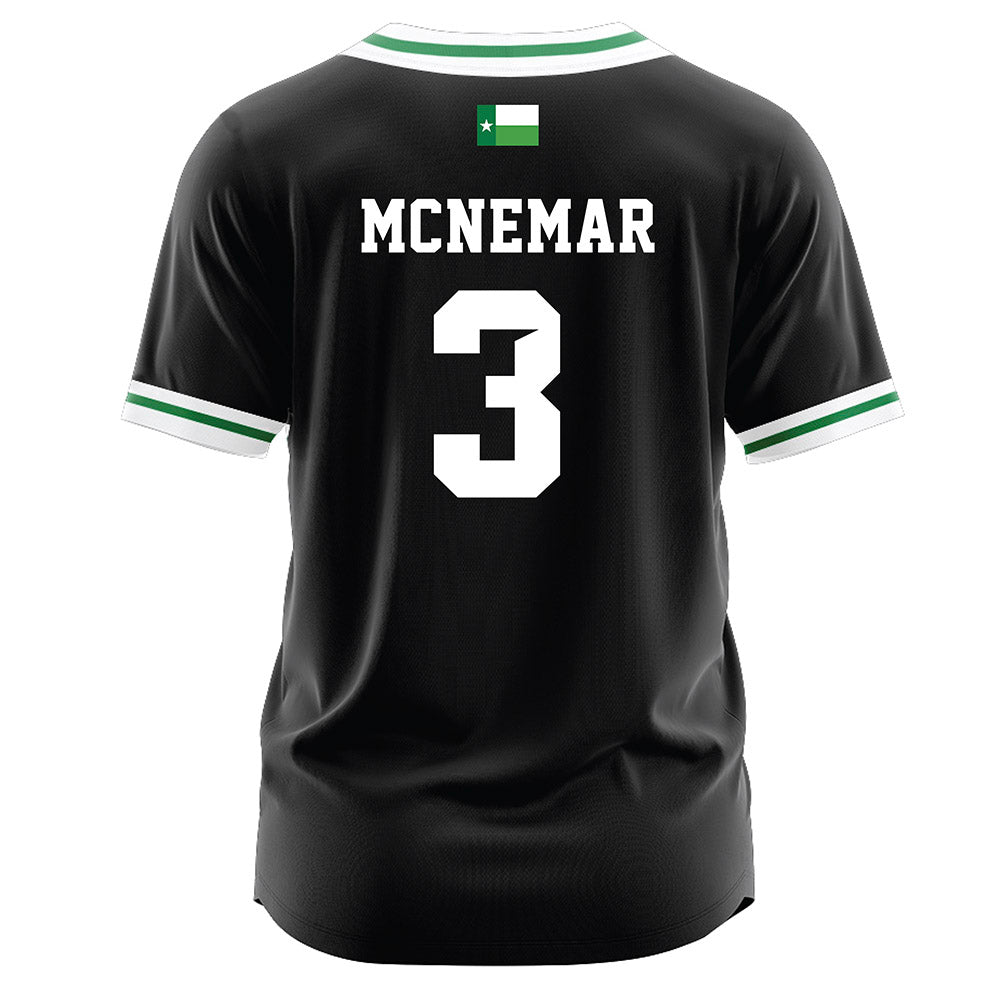 North Texas - NCAA Softball : Blayze McNemar - Black Jersey-1