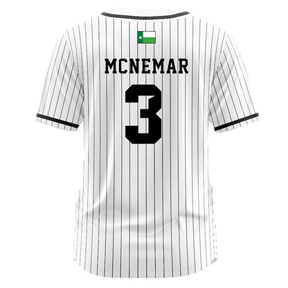 North Texas - NCAA Softball : Blayze McNemar - White Pinstripe Jersey-1