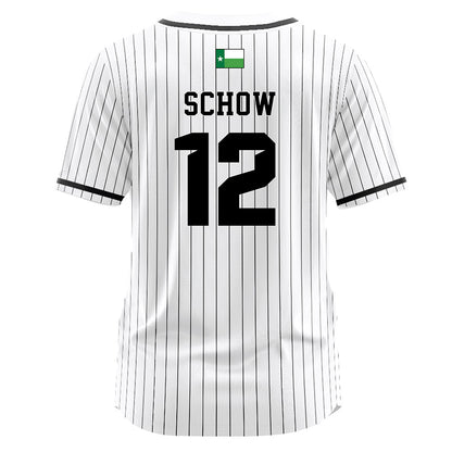North Texas - NCAA Softball : Sofia Schow - White Pinstripe Jersey