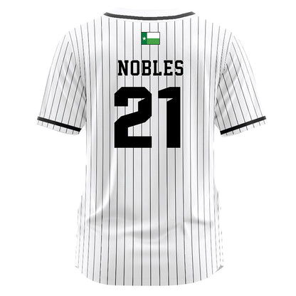 North Texas - NCAA Softball : Laila Nobles - White Pinstripe Jersey-1
