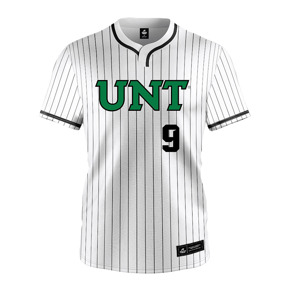 North Texas - NCAA Softball : Eva Daniels - White Pinstripe Jersey-0