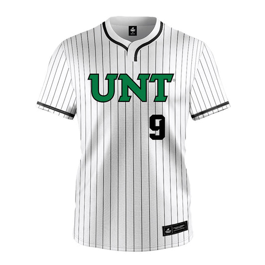 North Texas - NCAA Softball : Eva Daniels - White Pinstripe Jersey-0
