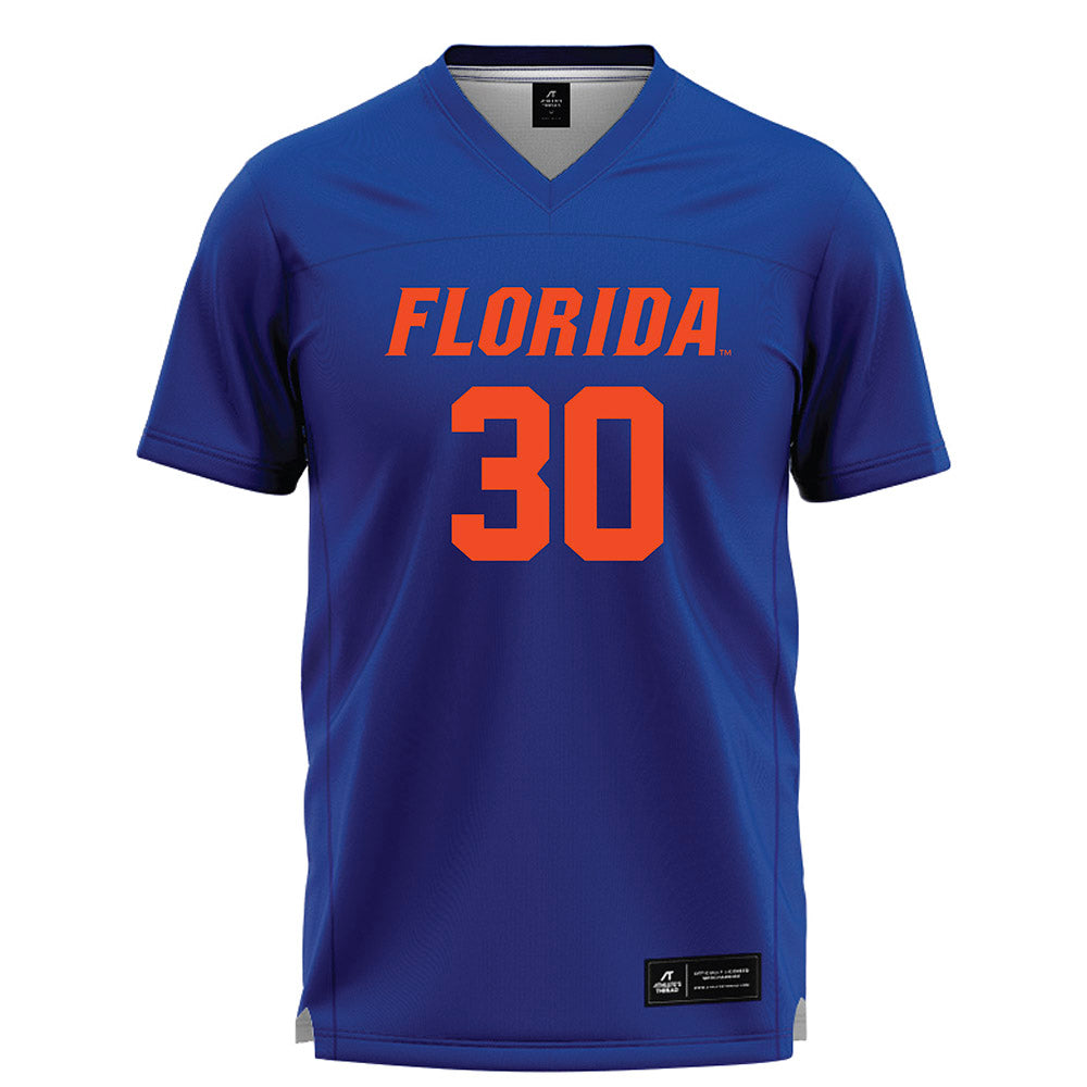 Florida - NCAA Women's Lacrosse : Carly Wilson - Blue Lacrosse Jersey -0