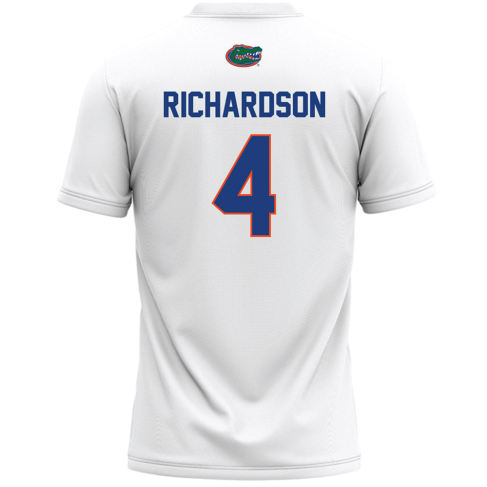 Florida - NCAA Women's Lacrosse : Kennedy Richardson - White Lacrosse Jersey -1