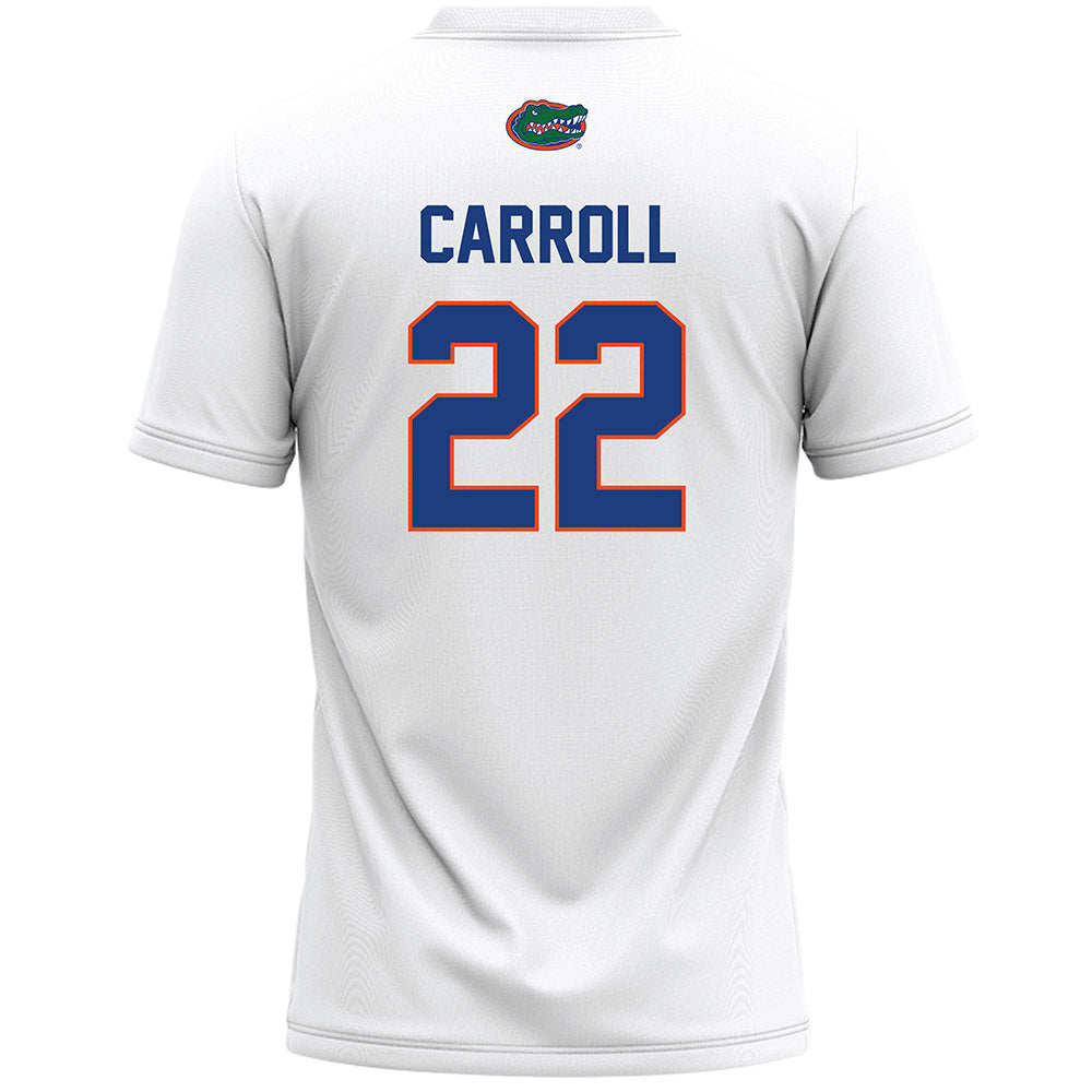 Florida - NCAA Women's Lacrosse : Madison Carroll - White Lacrosse Jersey -1