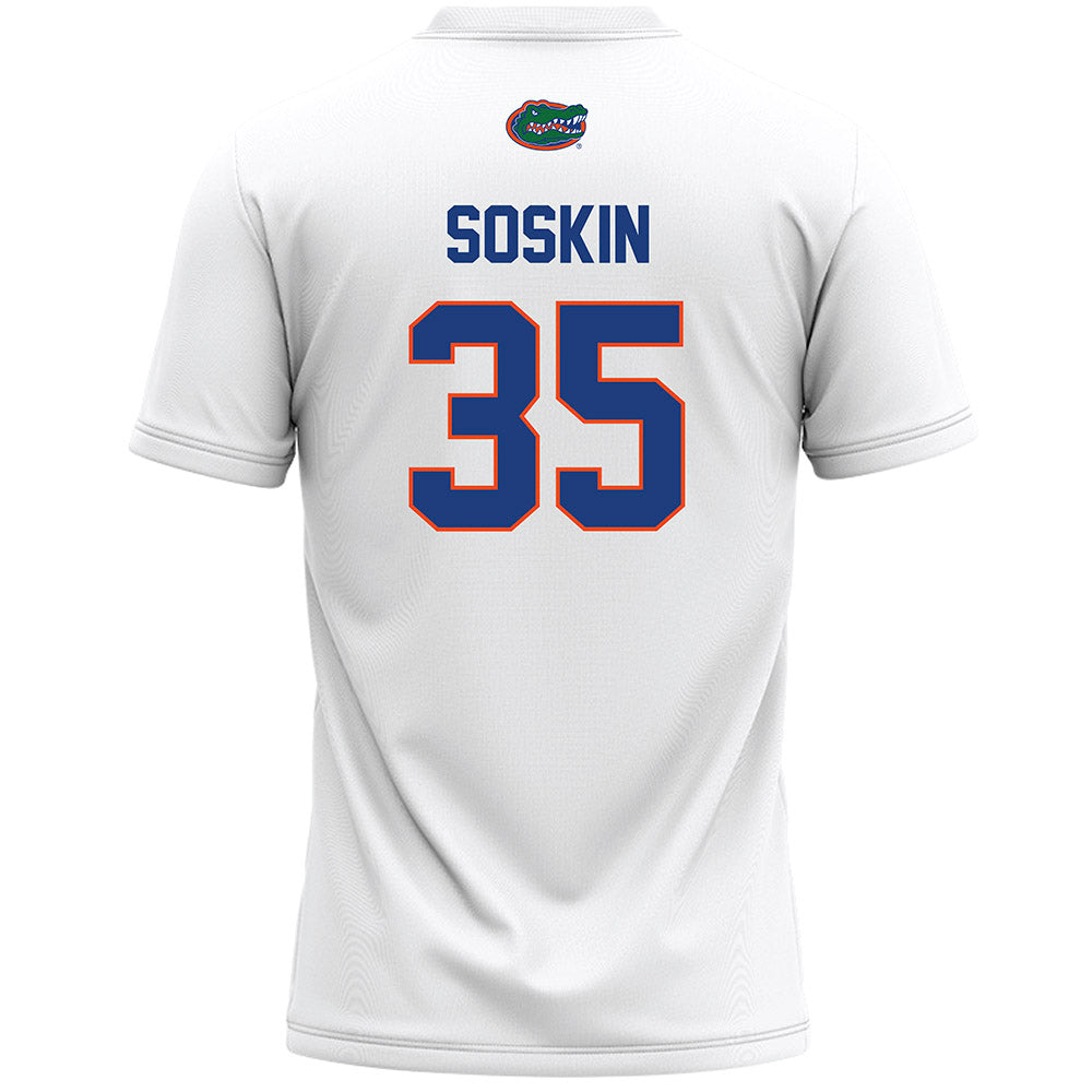 Florida - NCAA Women's Lacrosse : Maya Soskin - White Lacrosse Jersey -1