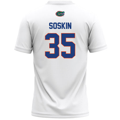 Florida - NCAA Women's Lacrosse : Maya Soskin - White Lacrosse Jersey -1