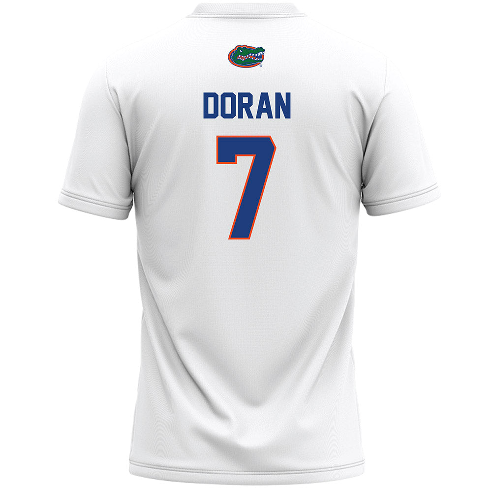 Florida - NCAA Women's Lacrosse : Molly Doran - White Lacrosse Jersey -1
