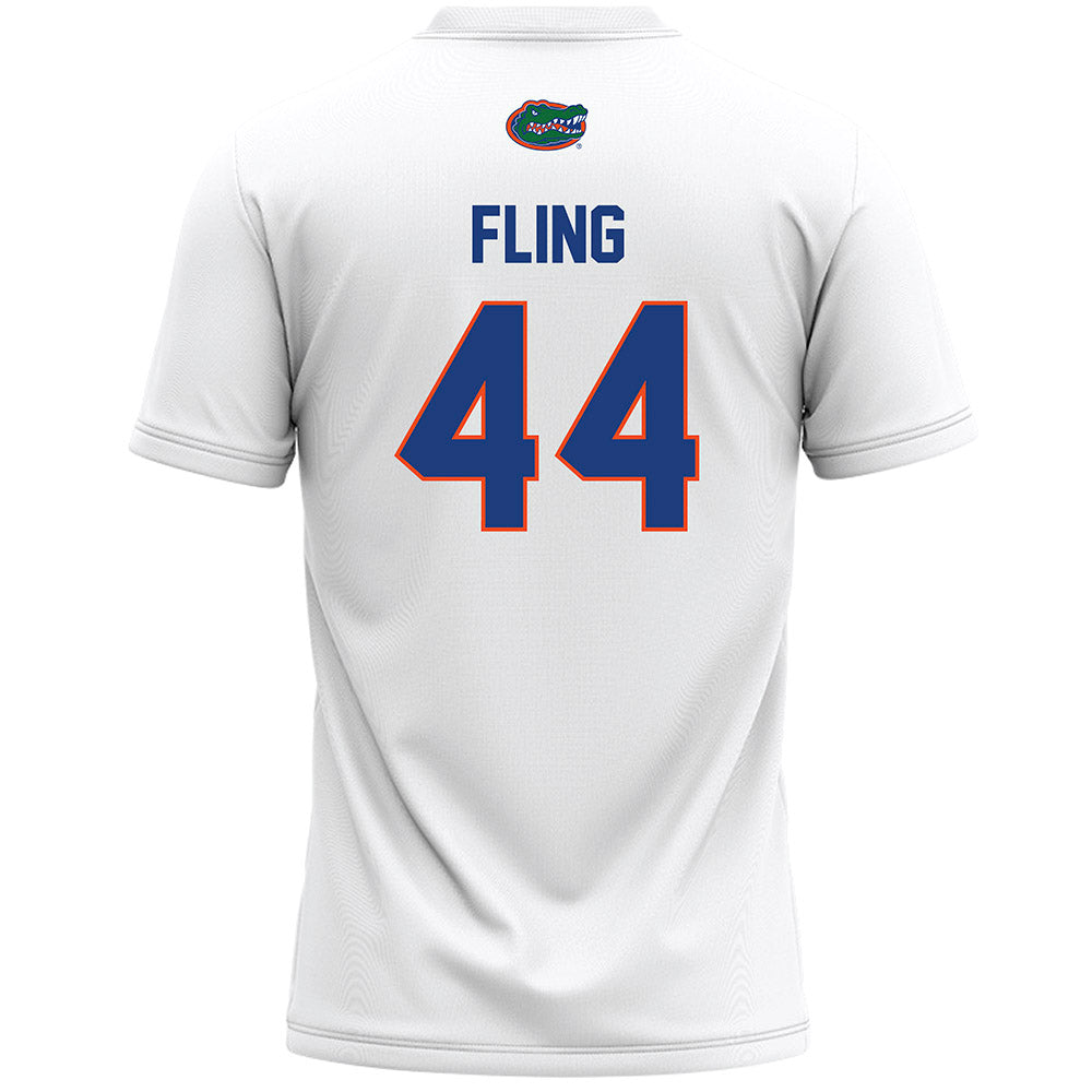 Florida - NCAA Women's Lacrosse : Allison Fling - White Lacrosse Jersey -1