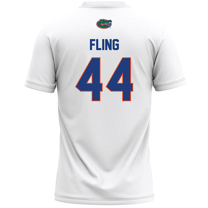 Florida - NCAA Women's Lacrosse : Allison Fling - White Lacrosse Jersey -1