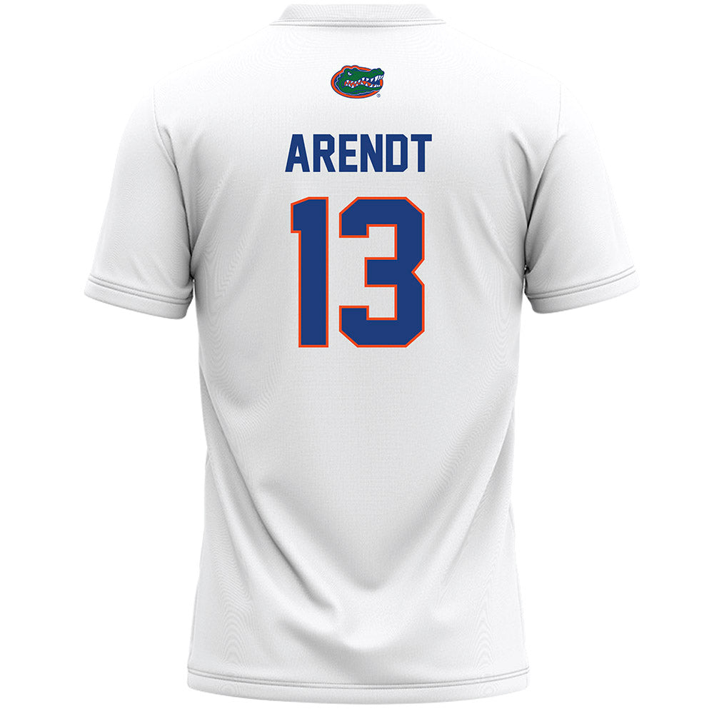 Florida - NCAA Women's Lacrosse : Maureen Arendt - White Lacrosse Jersey