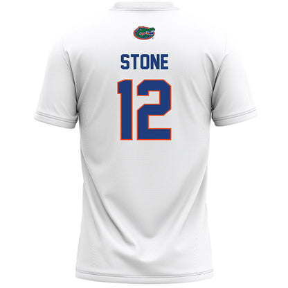 Florida - NCAA Women's Lacrosse : Alexa Stone - White Lacrosse Jersey -1
