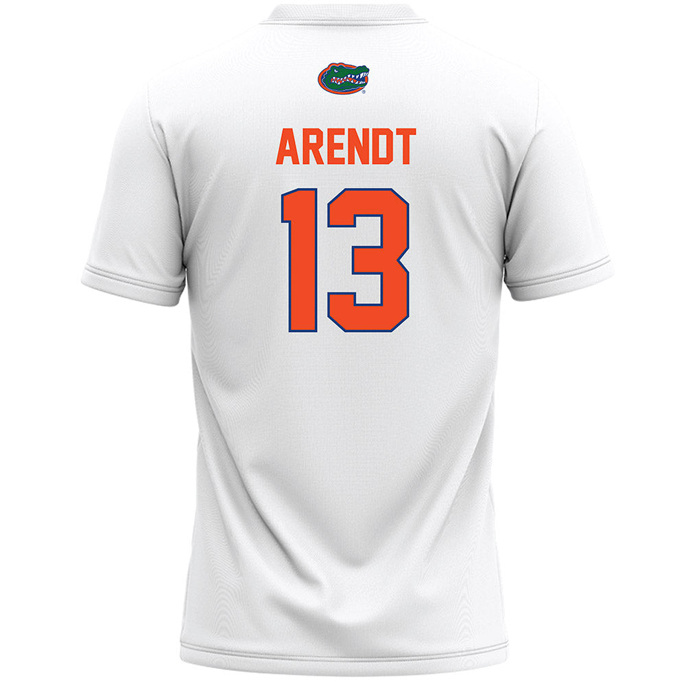 Florida - NCAA Women's Lacrosse : Maureen Arendt - White Lacrosse Jersey
