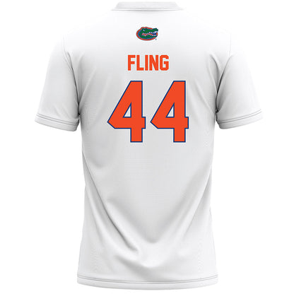 Florida - NCAA Women's Lacrosse : Allison Fling - White Lacrosse Jersey -1