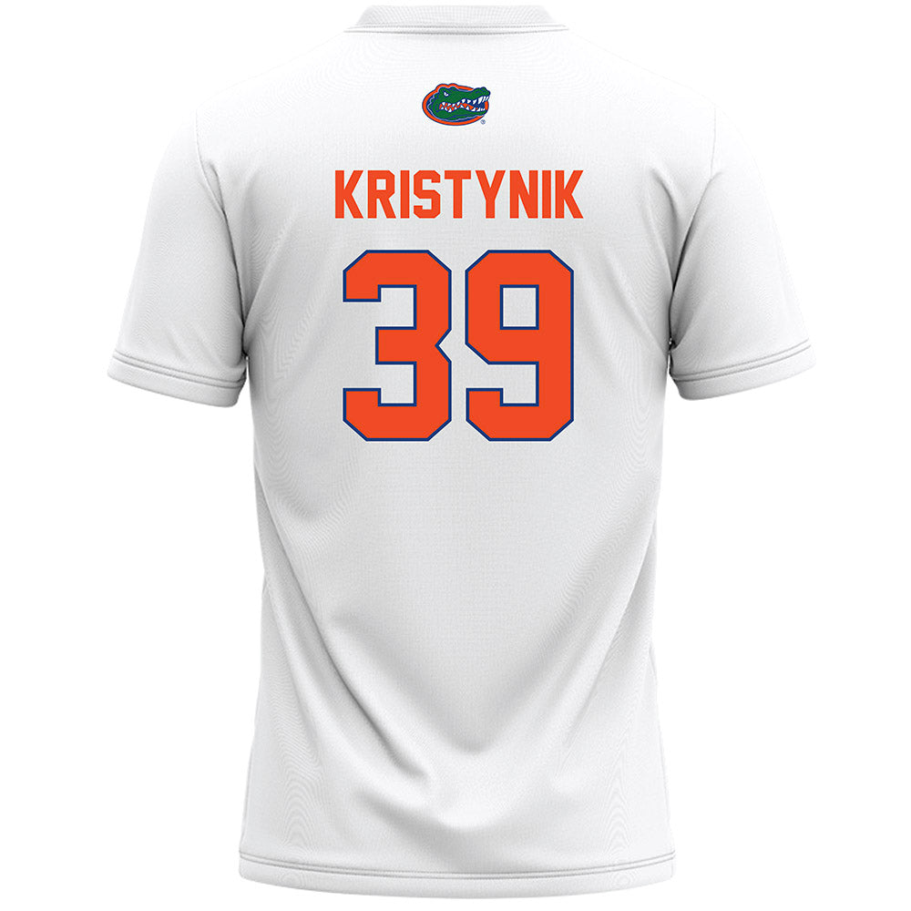 Florida - NCAA Women's Lacrosse : Ava Kristynik - White Lacrosse Jersey -1