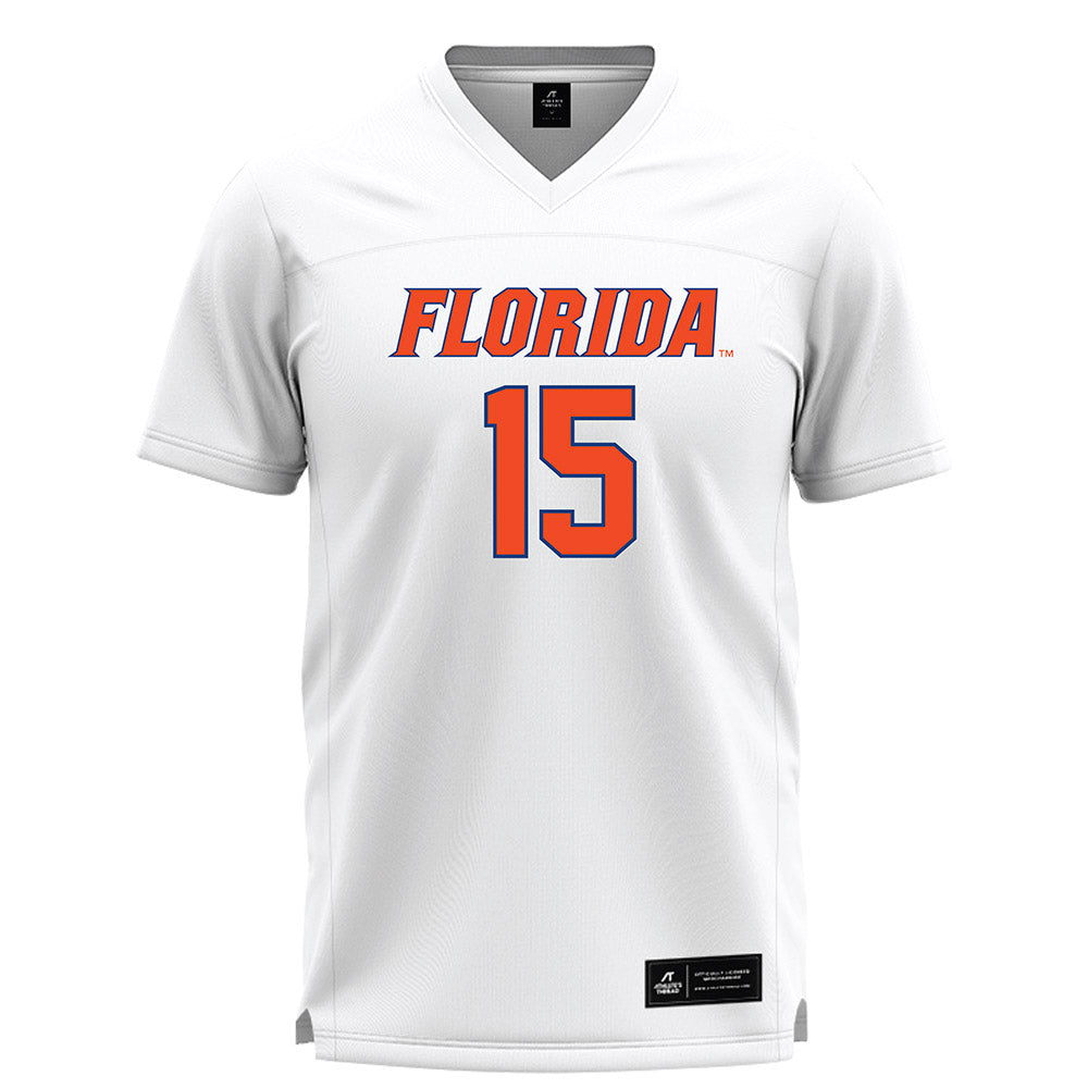 Florida - NCAA Women's Lacrosse : Caroline Hoskins - White Lacrosse Jersey -0