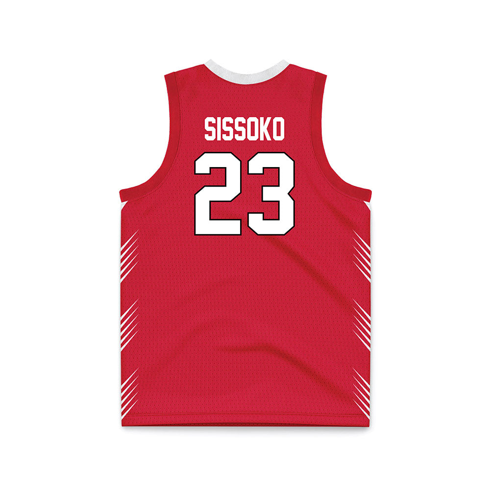 Illinois State - NCAA Men's Basketball : Harouna Sissoko - Red Basketball Jersey