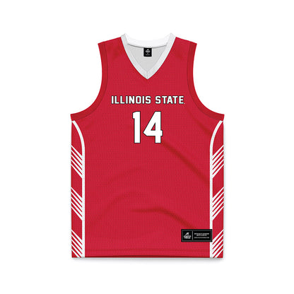 Illinois State - NCAA Men's Basketball : Boden Skunberg - Red Basketball Jersey