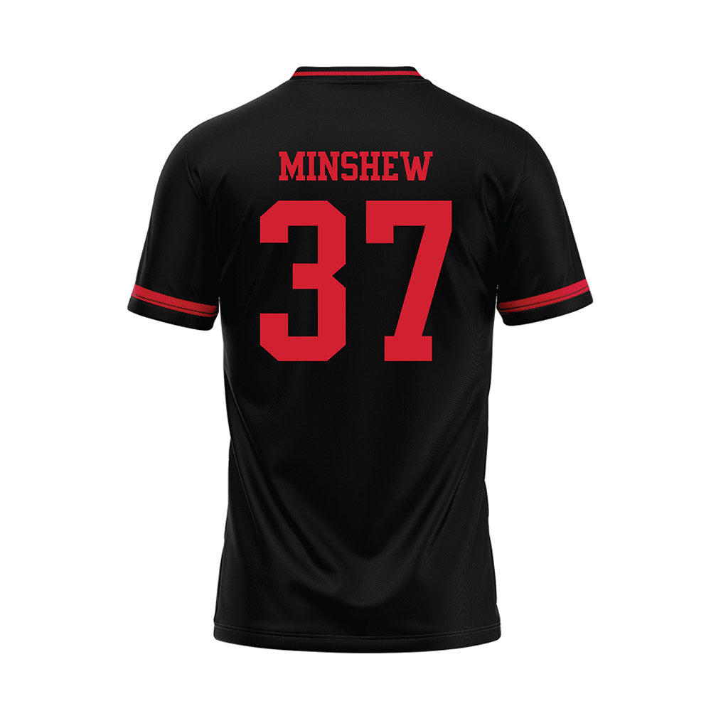 Illinois State - NCAA Baseball : Lawson Minshew - Black Baseball Jersey-1