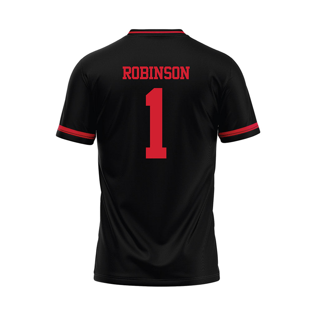Illinois State - NCAA Baseball : Shai Robinson - Black Baseball Jersey-1