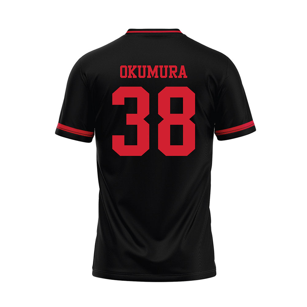 Illinois State - NCAA Baseball : Shuto Okumura - Black Baseball Jersey-1