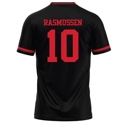 Illinois State - NCAA Baseball : Auggie Rasmussen - Black Baseball Jersey