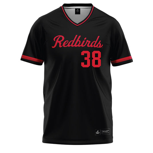 Illinois State - NCAA Baseball : Tyrelle Chadwick - Black Baseball Jersey