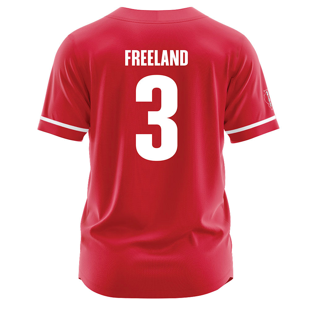 Illinois State - NCAA Softball : Saveea Freeland - Red Jersey-1