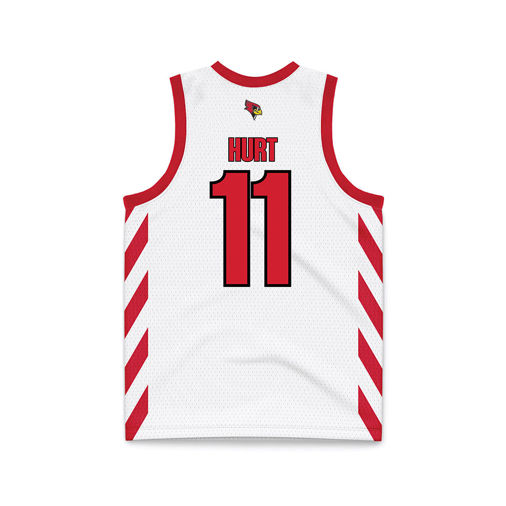 Illinois State - NCAA Women's Basketball : Kya Hurt - White Basketball Jersey-1
