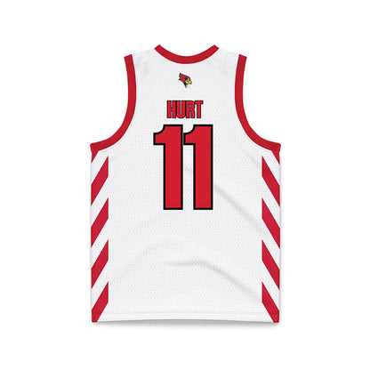 Illinois State - NCAA Women's Basketball : Kya Hurt - White Basketball Jersey-1