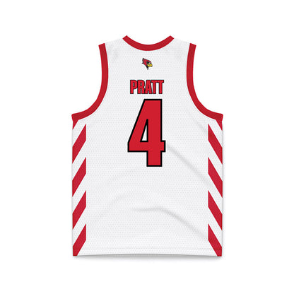 Illinois State - NCAA Women's Basketball : Jaeden Pratt - White Basketball Jersey-1