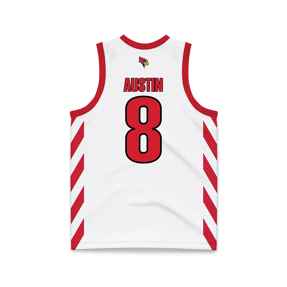Illinois State - NCAA Women's Basketball : Madison Austin - White Basketball Jersey-1
