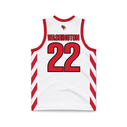 Illinois State - NCAA Women's Basketball : Doneelah Washington - White Basketball Jersey-1
