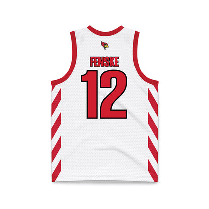 Illinois State - NCAA Women's Basketball : Jordan Fenske - White Basketball Jersey-1