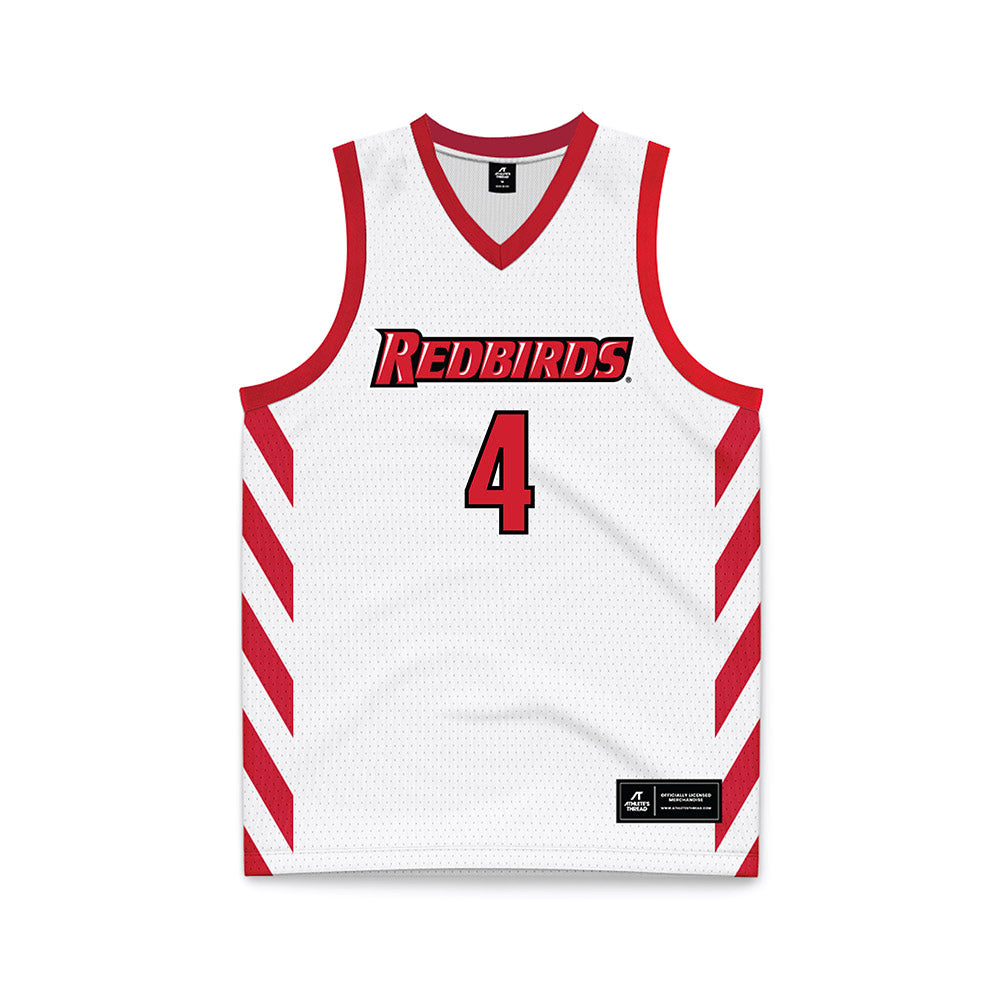 Illinois State - NCAA Women's Basketball : Jaeden Pratt - White Basketball Jersey-0